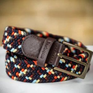 BARBOUR FORD BELT in Navy Mix MSRP$65 British Classic VERSATIL & ELEGANT